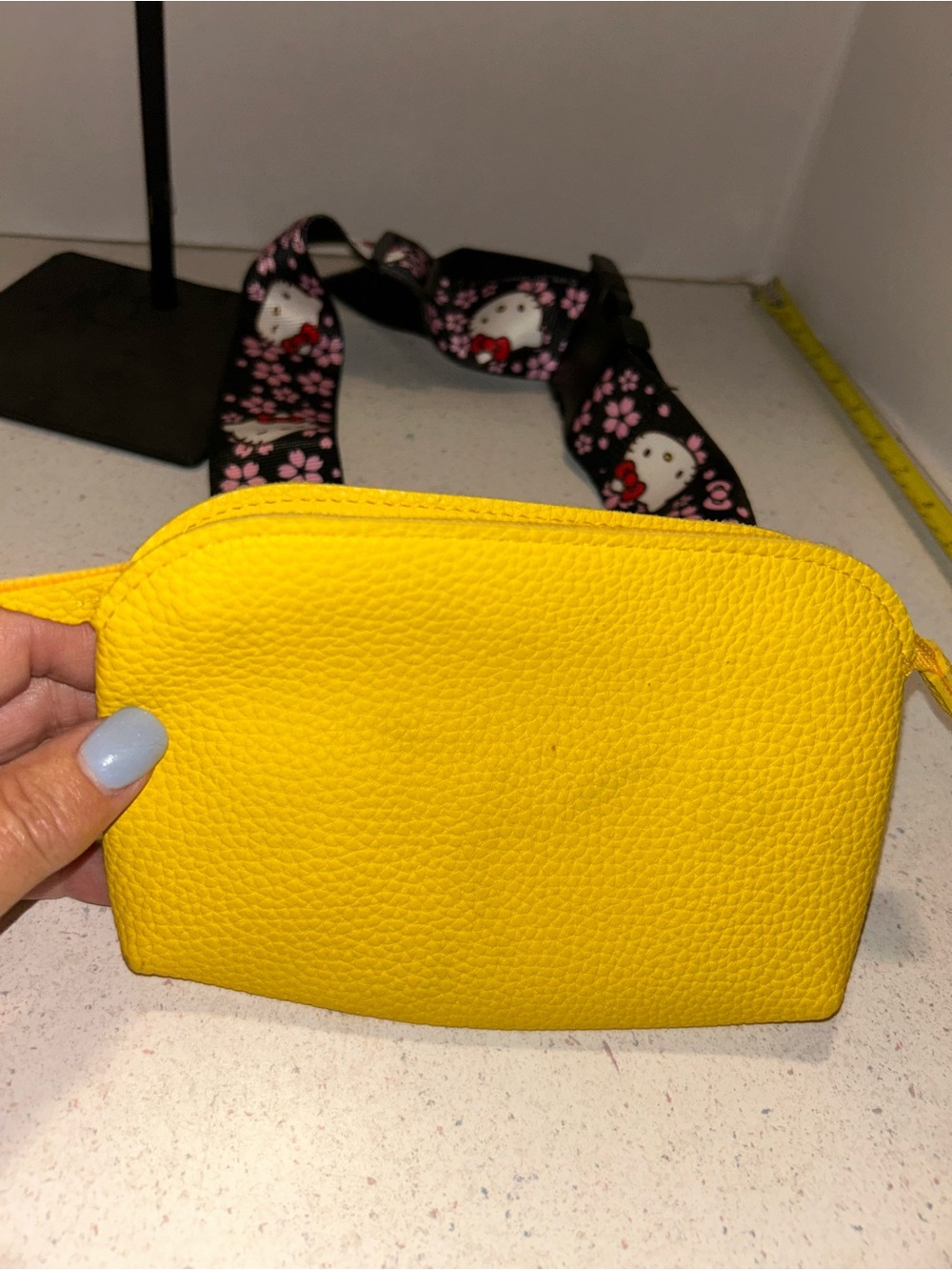 Yellow Pebbled Beltbag Pouch - Women Bags